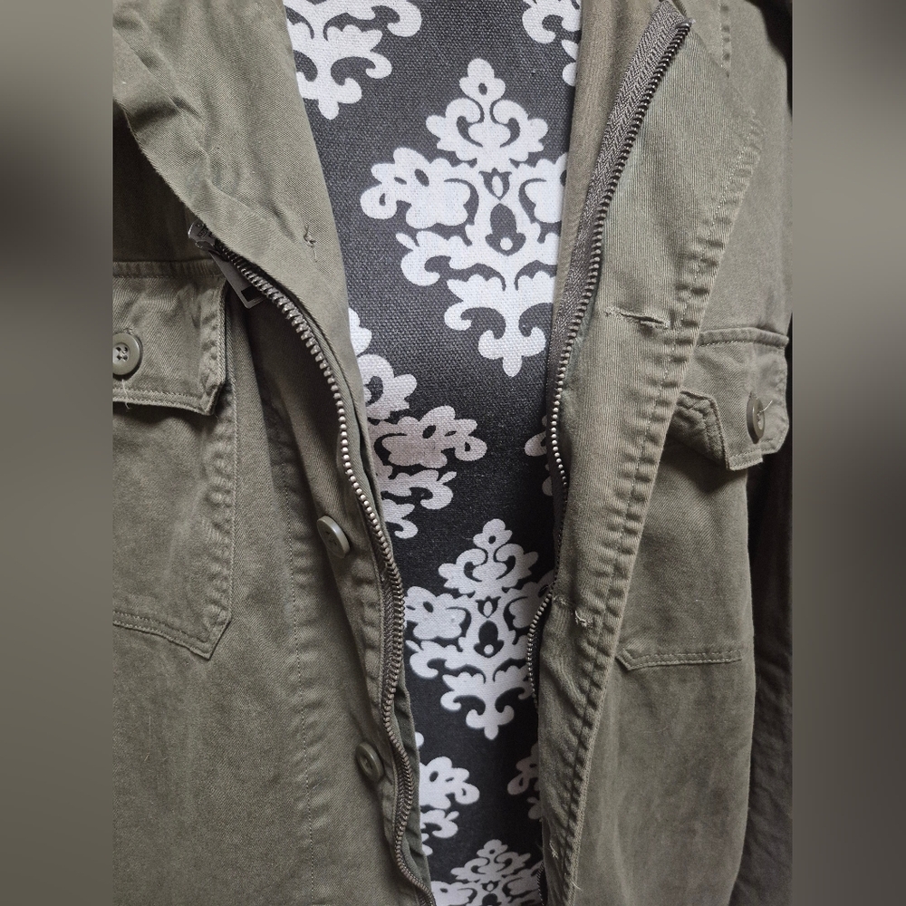 Express Olive Utility Jacket - image 3